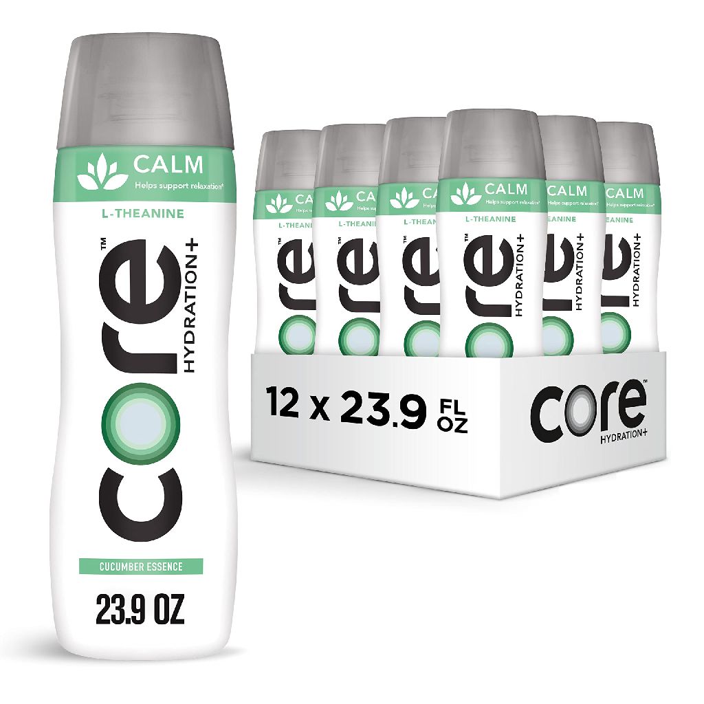 12-Pack 23.9-Ounce Core Hydration+ + Calm Nutrient Enhanced Water w/ L-theanine (Cucumber Essence ) $11.40 w/ S&S + Free Shipping w/ Prime o