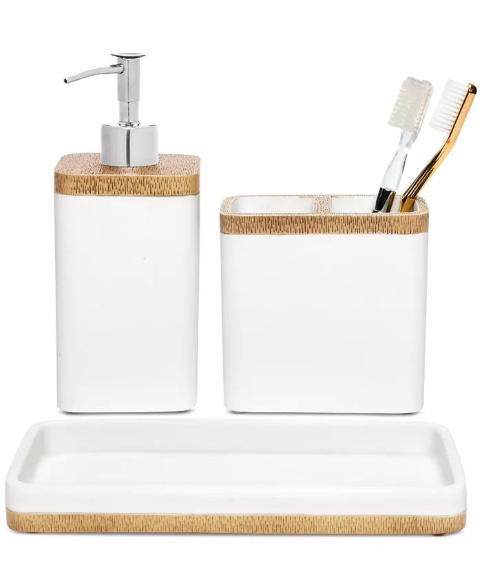 3-Piece Hotel Collection Bath Set (White or Marble)