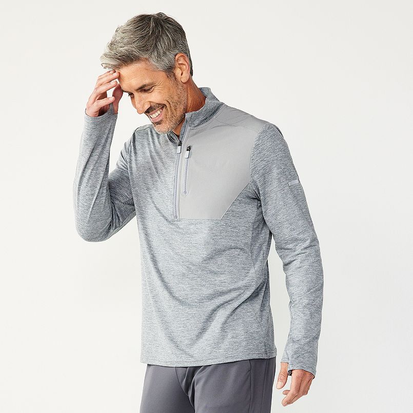 Tek Gear Men's Mixed Media Pullover (Smokey Slate) $8.75 + Free Shipping on $49+