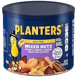10.3-Oz Planters Salted Mixed Nuts $3.31 w/ S&S + Free S&H w/ Prime or $35+