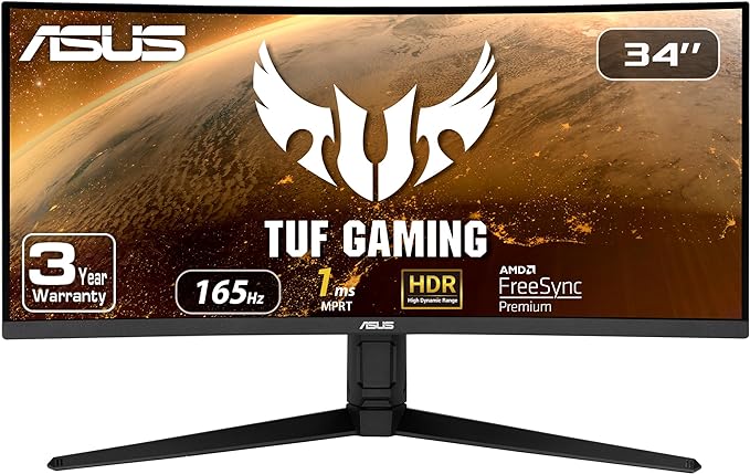 ASUS TUF 34 Inch Curved Gaming Monitor