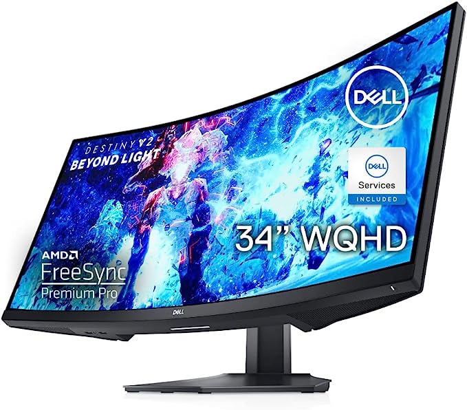 34" Dell S3422DWG 3440x1440 144Hz VA Curved FreeSync Gaming Monitor