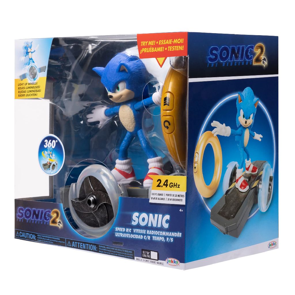 Jakks Sonic 2 Movie Sonic the Hedgehog RC Vehicle $17 + Free Shipping w/ Prime or on $35+