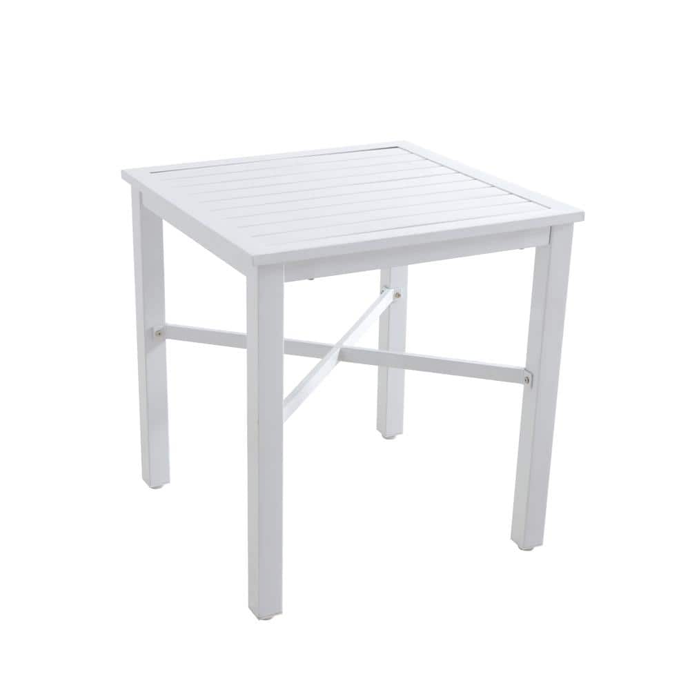 26" StyleWell Square Steel Patio Bistro Table (White) $35 + Free Shipping
