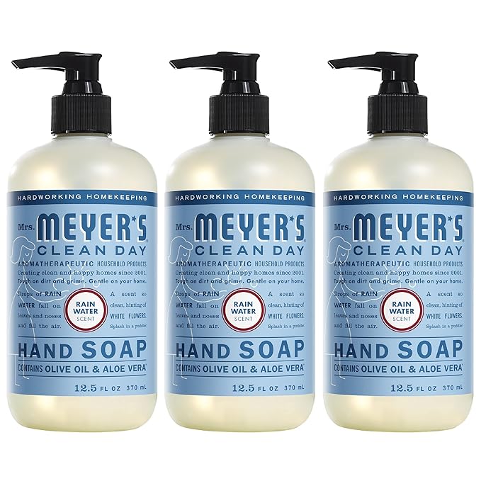 3-Ct 12.5-Oz Mrs. Meyer's Clean Day Liquid Hand Soap (Rain Water) $9.20 ($3.08 Ea) w/ S&S + Free Shipping w/ Prime or on $35+