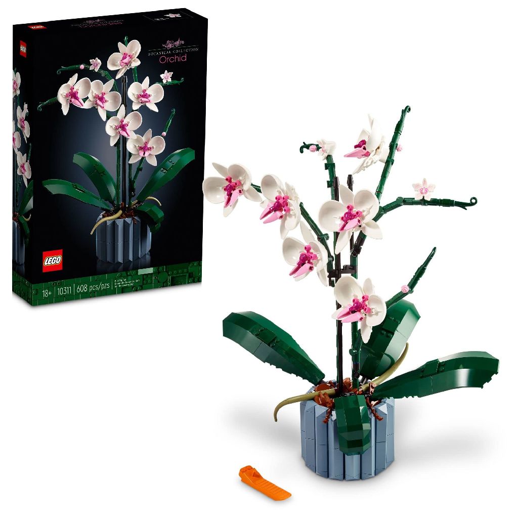 608-Piece LEGO Icons Orchid Artificial Plant Building Set $40 + Free Shipping