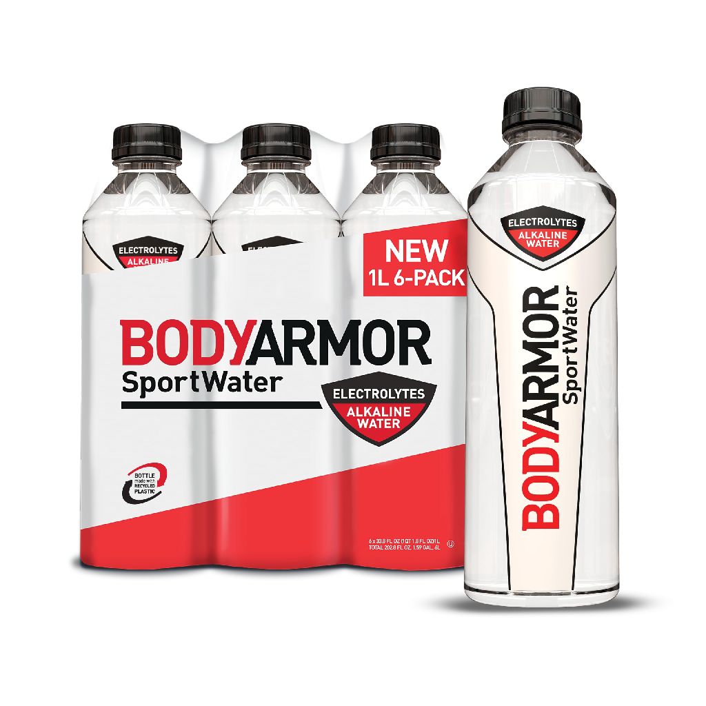 6-Pack 1-Liter BODYARMOR SportWater Alkaline Water $6 w/ S&S + Free Shipping w/ Prime or on $35+