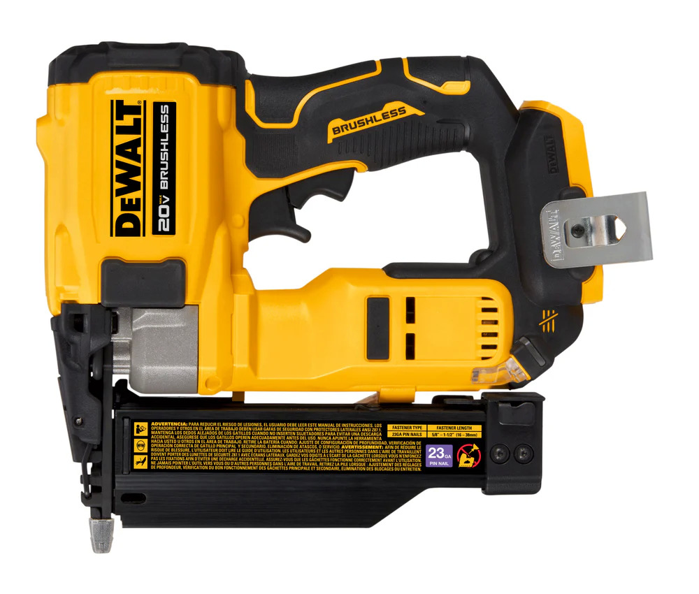DEWALT DCN623B 20V MAX Lithium-Ion Cordless 23-Gauge Pin Nailer $179.00 Fasteners Inc