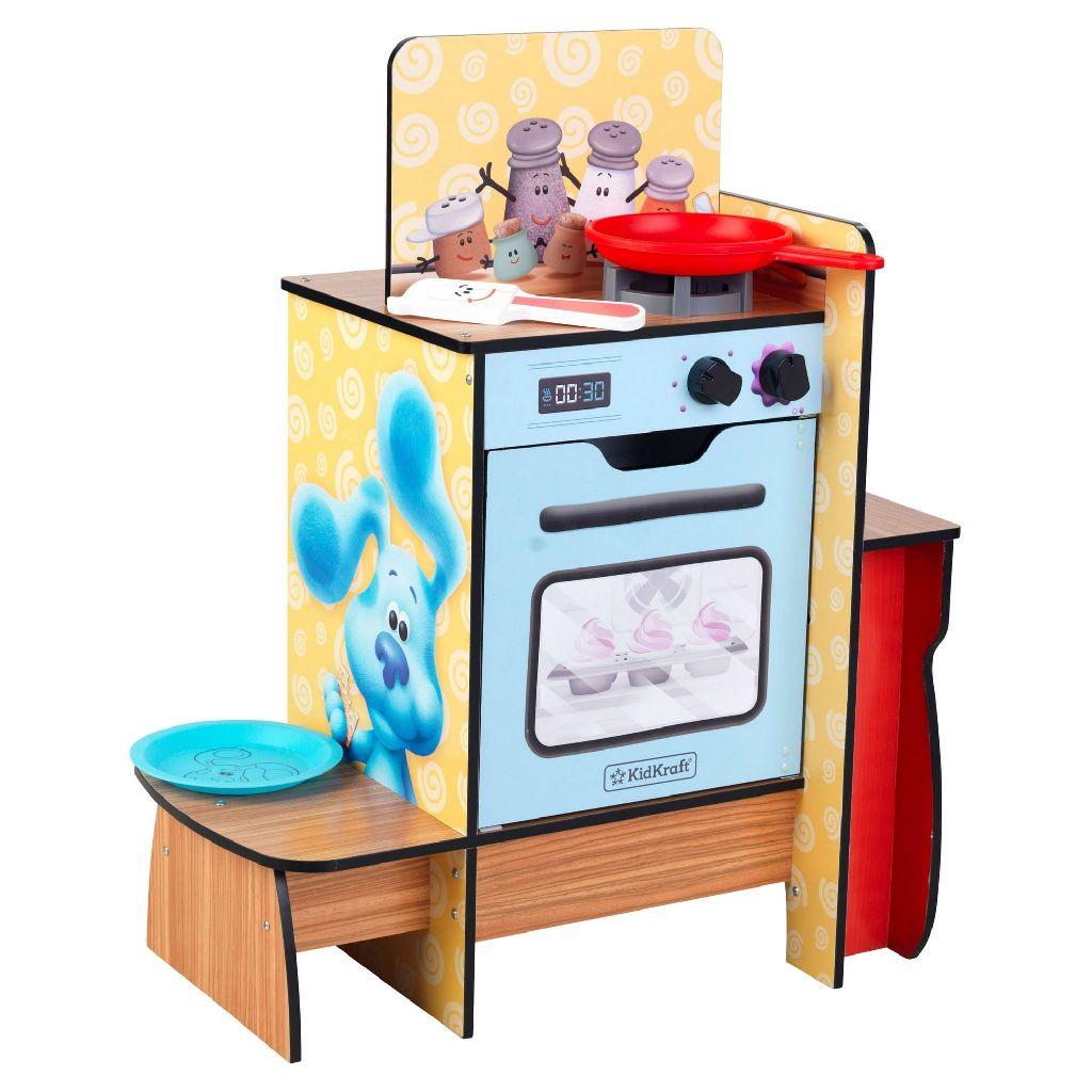 KidKraft Kids' Blue's Clues & You! Cooking-Up-Clues Wooden Play Kitchen & Notebook
