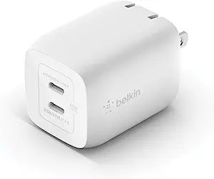 Prime Members: Belkin 65W Dual Port GaN USB-C Wall Charger (PD 3.0)