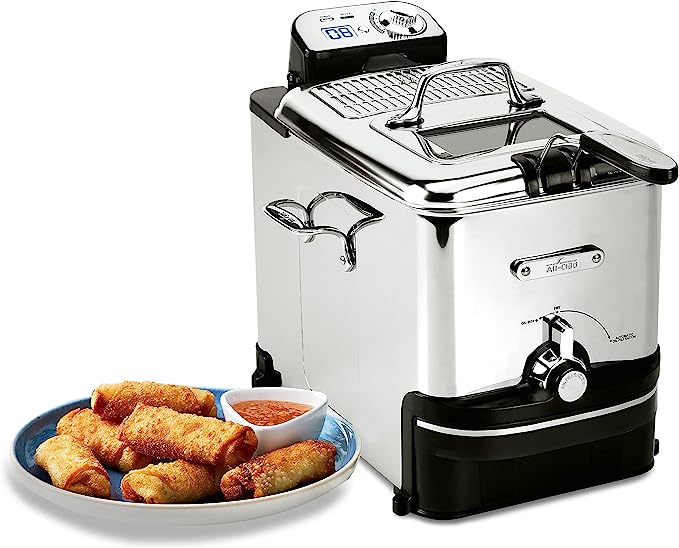 All-Clad Electrics Stainless Steel Deep Fryer with Basket 3.5 Liter Oil Capacity