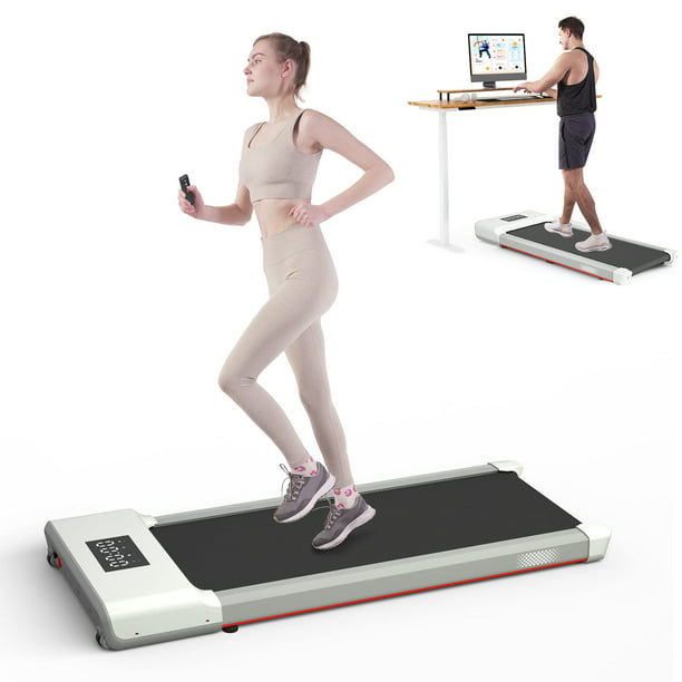 SSPHPPLIE Walking Pad 300lb, Under Desk Treadmillwith Remote Control 2 in 1 Portable Walking Pad Treadmill