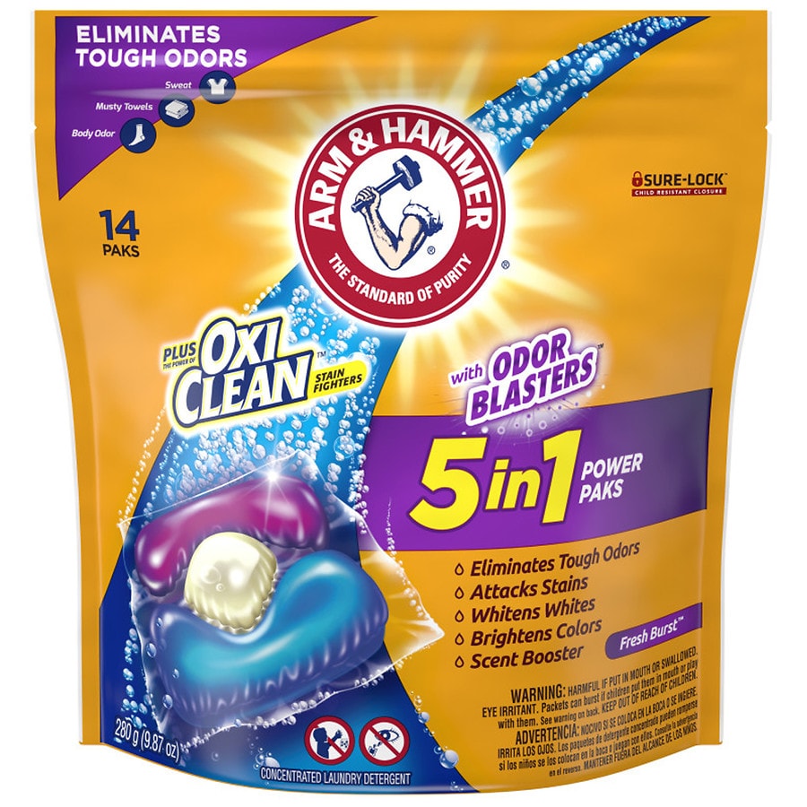 Walgreens: Buy 1, Get 2 FREE Arm & Hammer Laundry Care: 27.5-Oz Arm & Hammer Plus OxiClean Detergent 3 for $7.50 & More + Free Store Pickup