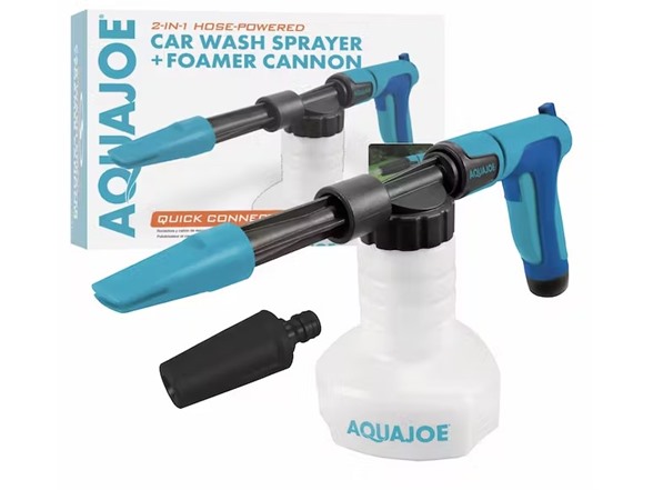 Woot!, Aqua Joe 2-in-1 Hose-Powered Foam Cannon Spray Gun, $7.95, free shipping for Prime $7.95