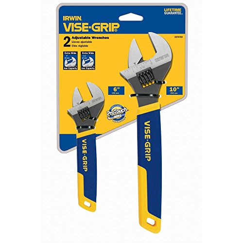 $19.98: IRWIN VISE-GRIP Adjustable Wrench Set (SAE, 6-Inch & 10-Inch) at Amazon
