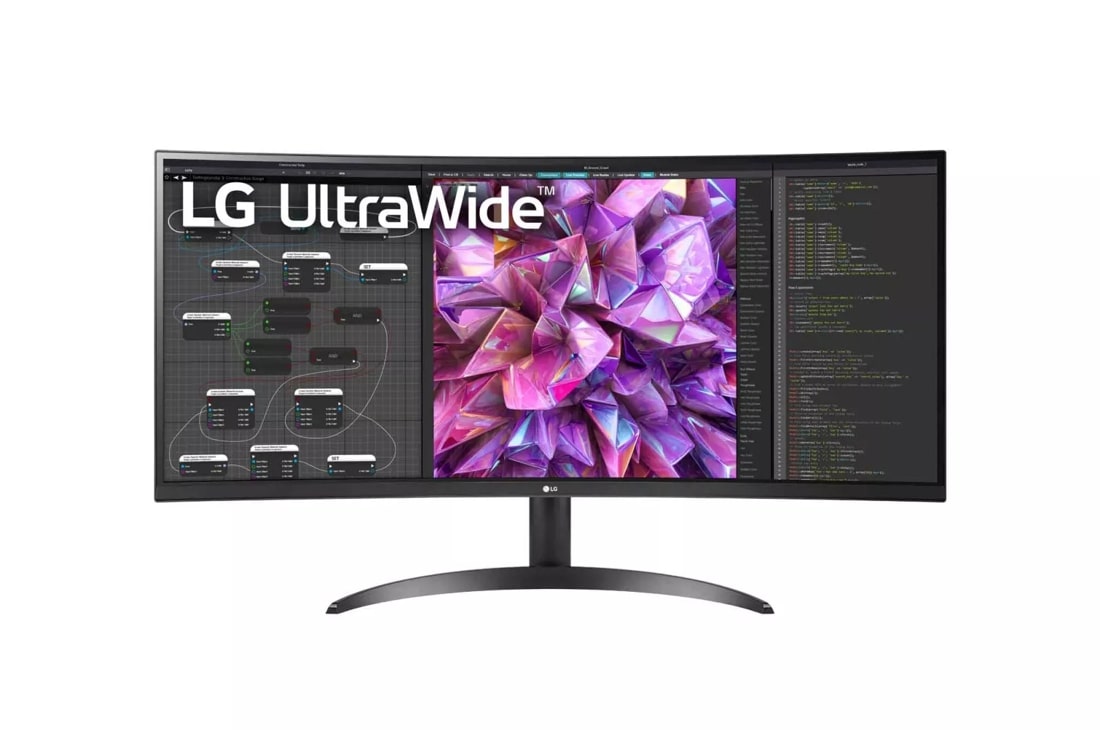 34" LG 34WQ60C-B Curved UltraWide QHD IPS Monitor w/ Dual Controller/OnScreen