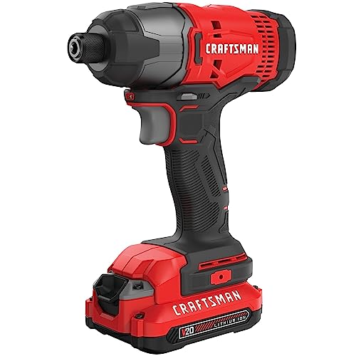 $49: CRAFTSMAN 20V MAX Impact Driver Kit, 1/4 Inch, Battery and Charger Included (CMCF800C1) at Amazon