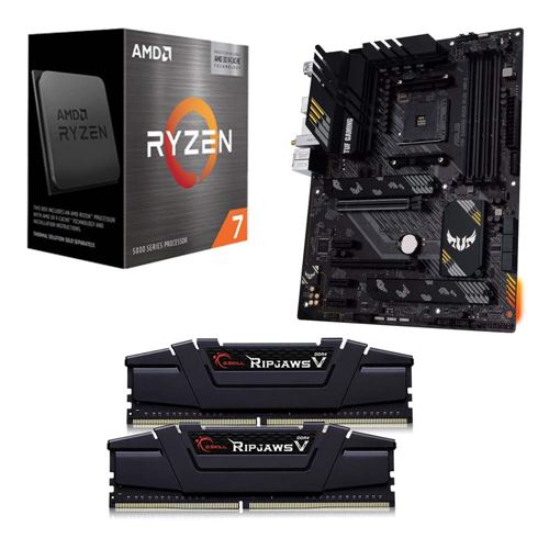 Ryzen 7 5800X3D + ASUS TUF B550 Plus Motherboard + 16GB G.Skill Ripjaws V DDR4