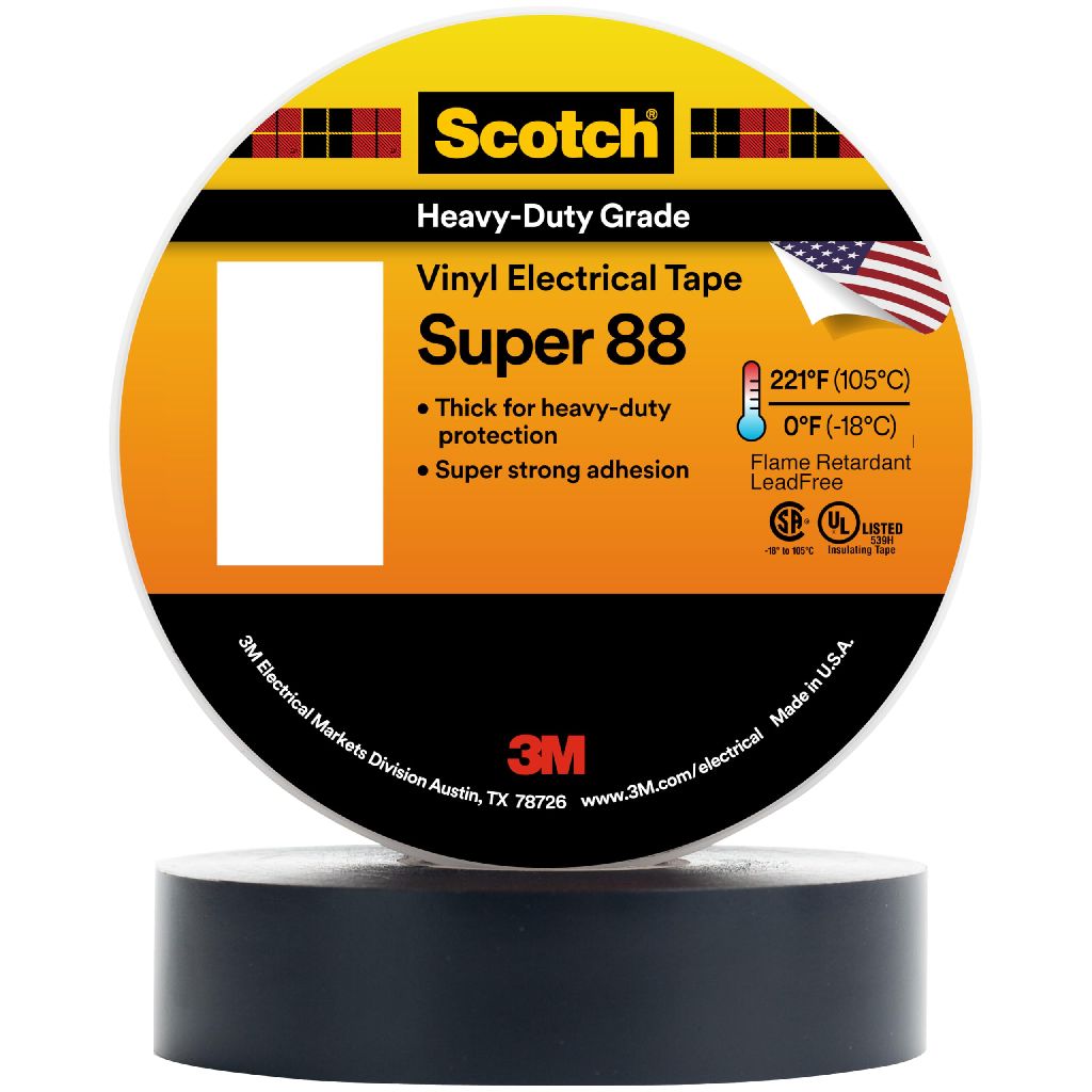 108' 3M Scotch Super 88 Vinyl Electrical Tape $6.98 + Free Ship w/Prime or on orders $35+
