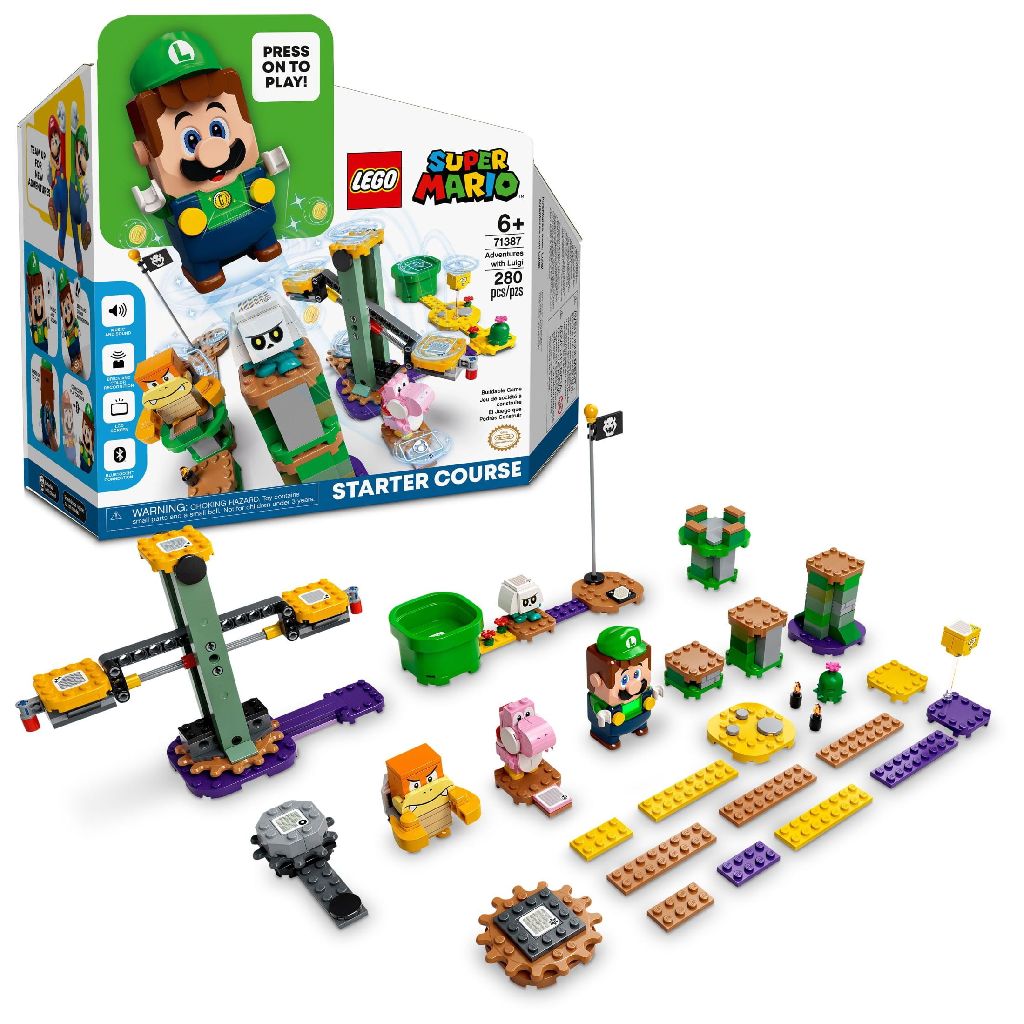 280-Piece Lego Super Mario Adventures w/ Luigi Starter Course Buildable Game $35 + Free Shipping