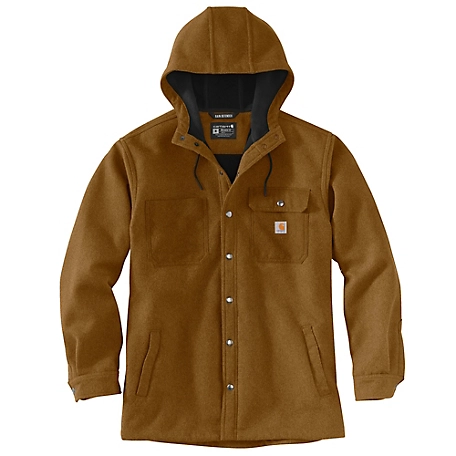 Carhartt Men's Rain Defender Relaxed Fit Heavyweight Hooded Shirt Jacket