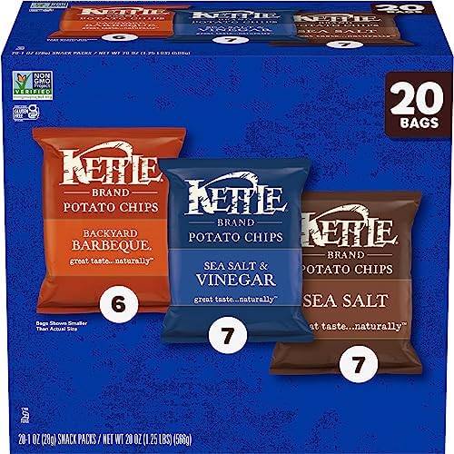 20-Count 1-Oz Kettle Brand Potato Chips (Variety Pack) $7.59 w/ S&S + Free Shipping w/ Prime or on orders over $35