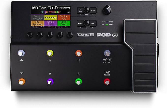 Line 6 POD Go Guitar Multi-Effects Pedal, Black