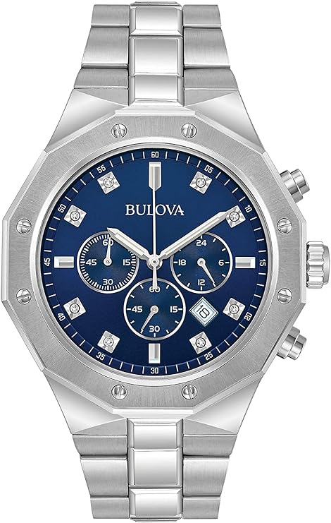Bulova Men's Classic Diamond 6-Hand Chronograph Quartz Watch