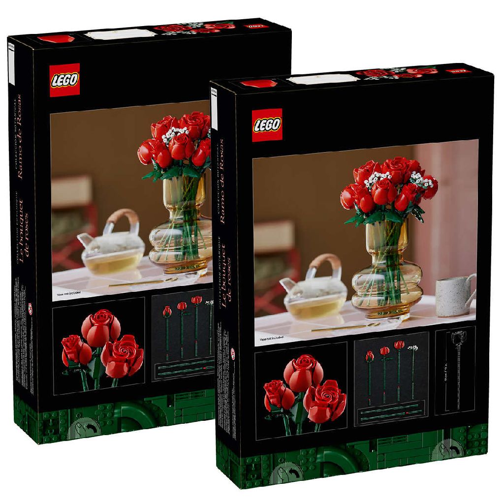 Costco Members: 2-Pack 822-Piece LEGO Bouquet of Roses (10328): $90 w/Free Shipping