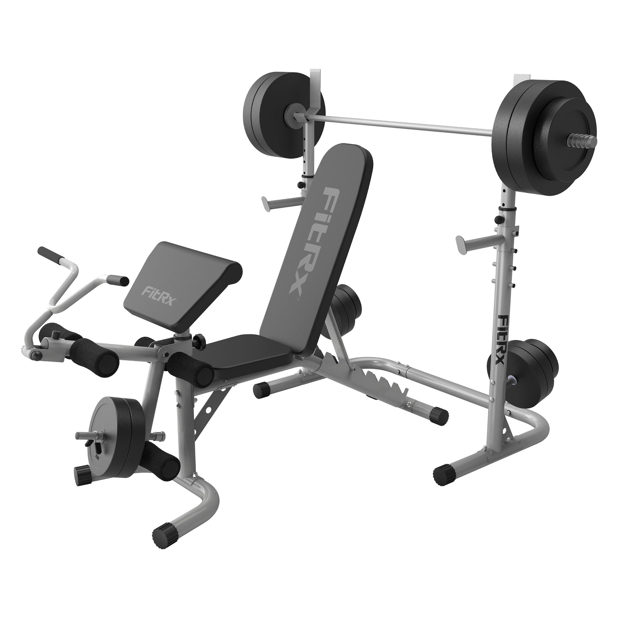 FitRx Adjustable Workout Bench and Squat Rack Kit