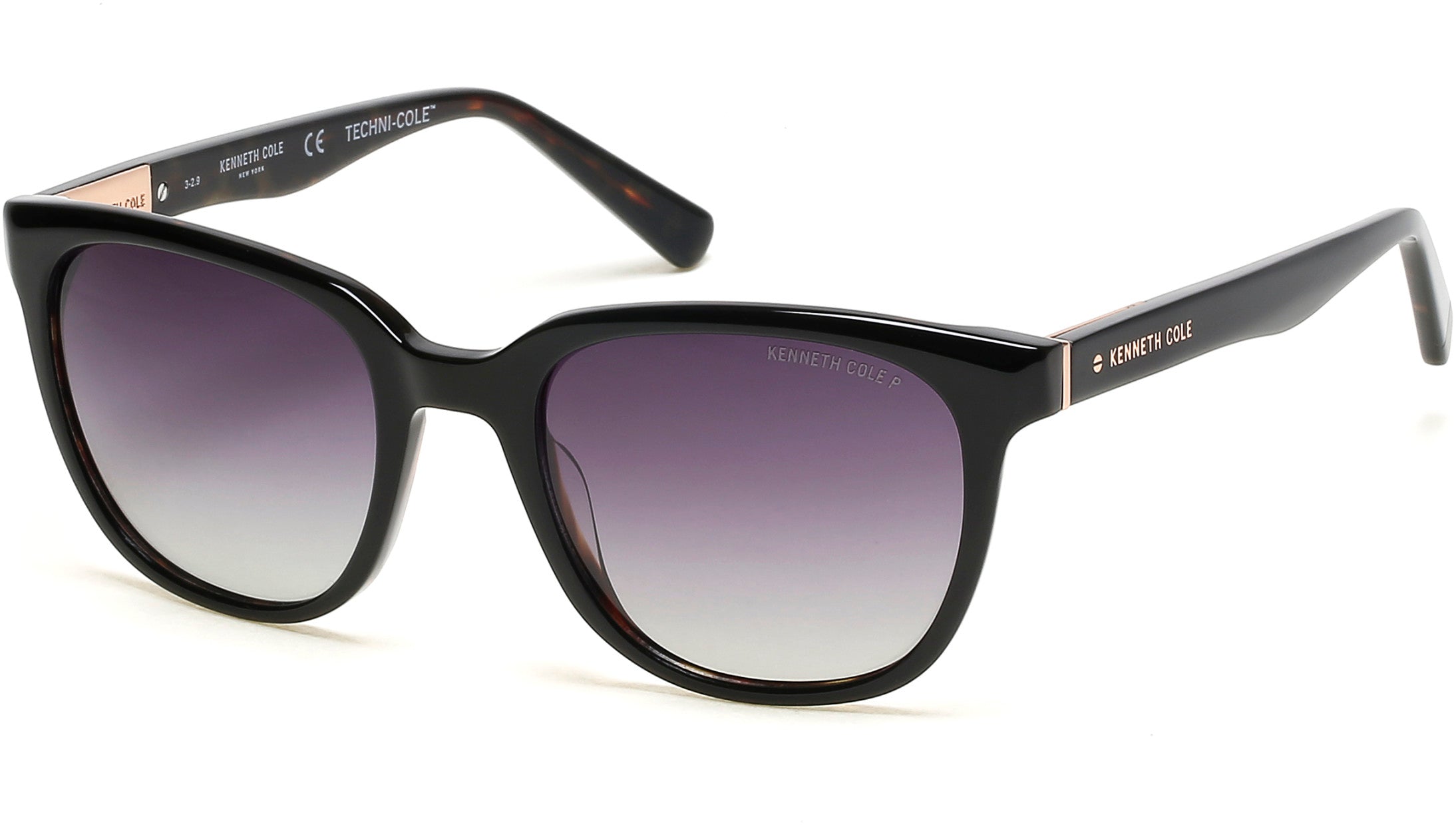 Kenneth Cole New York Polarized Square Cat-Eye w/ Flex Temples