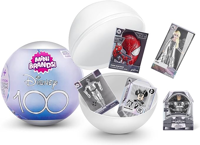 Mini Brands Disney 100 Limited Edition Platinum Capsule w/ 5 Mini Toys