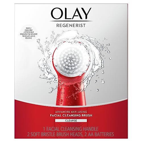 Olay Facial Cleansing Brush Regenerist, Face Exfoliator with 2 Brush Heads $12.99