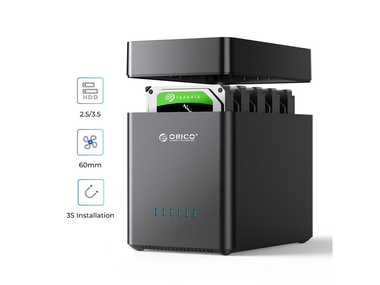 ORICO 5 Bay 3.5inch Hard Drive Enclosure USB 3.0 to SATA Magnetic Tool-Free w/ Fan + $5GC $86