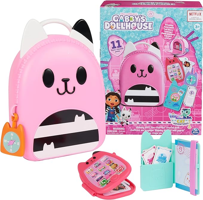 11-Piece Gabby Girl Dollhouse Travel Toy Set