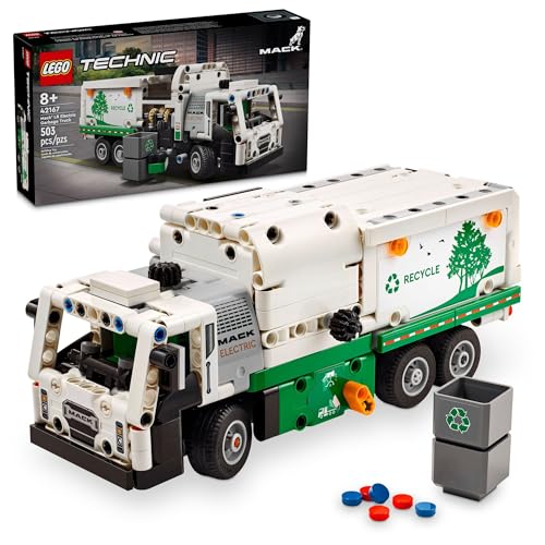 $26.39: 503-Piece LEGO Technic: Licensed - Mack LR Electric Garbage Truck (42167, 2024) at Amazon