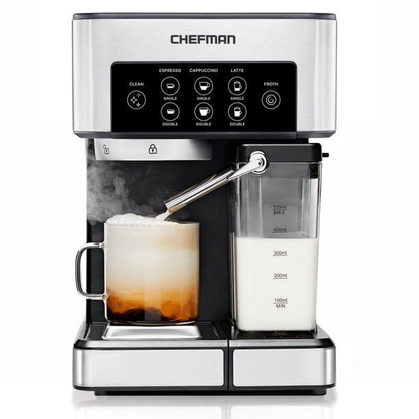 Restored Chefman RJ54-V2 Barista Pro Espresso Machine, 1.8 Liters (Refurbished)