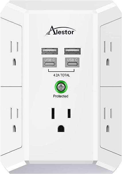 USB-C Multi Plug Outlet Extender