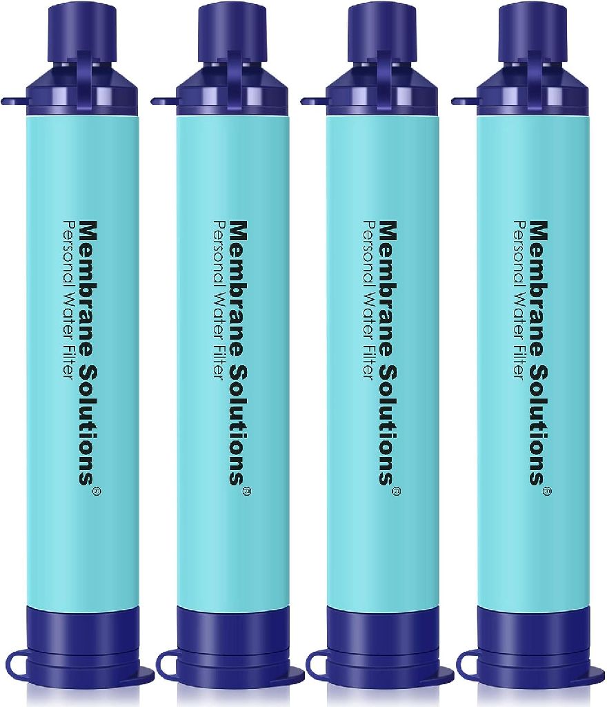 4-Pack Membrane Solutions Portable Water Filter Straw Filtration (Blue) $15.59 + Free Shipping w/ Prime or on $35+