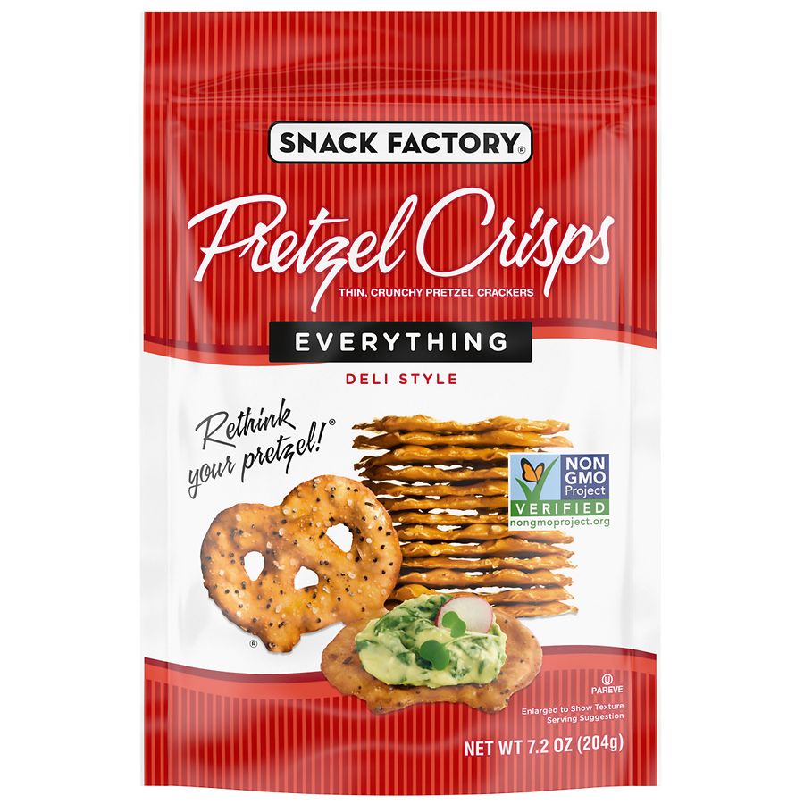 7.2-Oz The Snack Factory Pretzel Crisps from 2 for $2 ($1 each bag) at Walgreens & More w/ Free Store Pickup on $10+