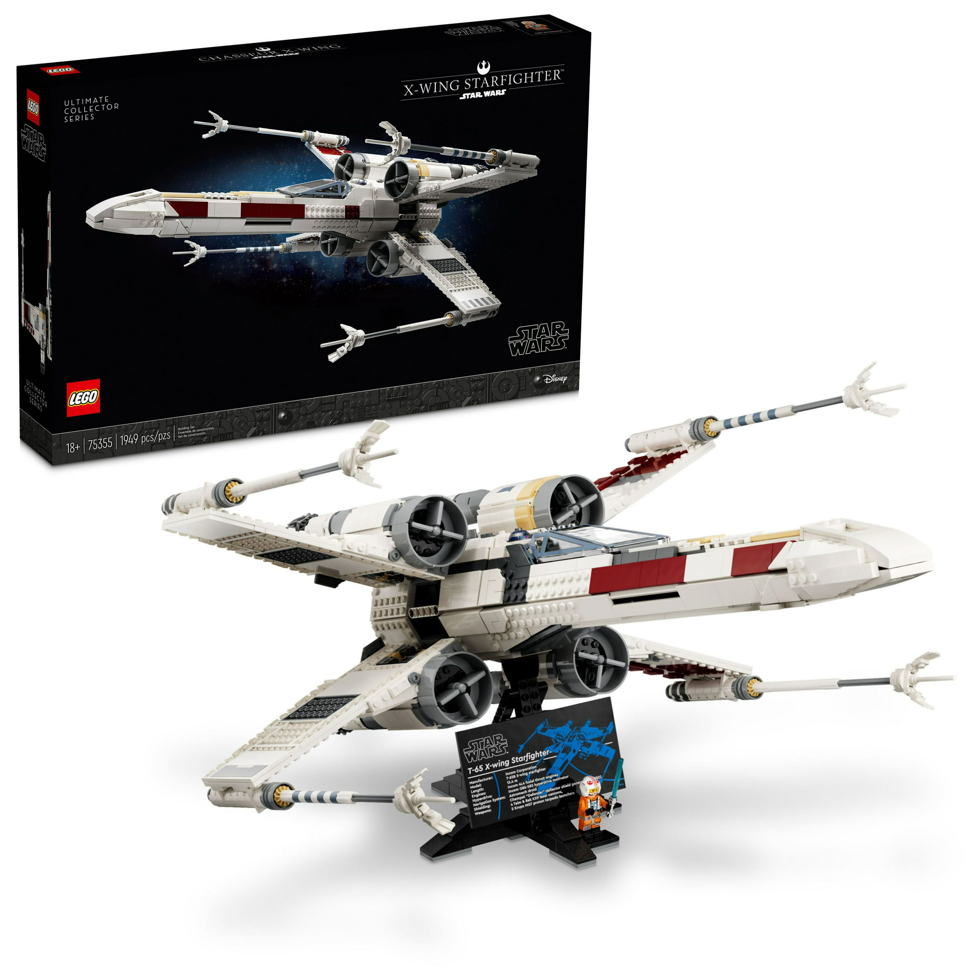 1949-Piece LEGO Star Wars Ultimate Collector X-Wing Starfighter Building Kit