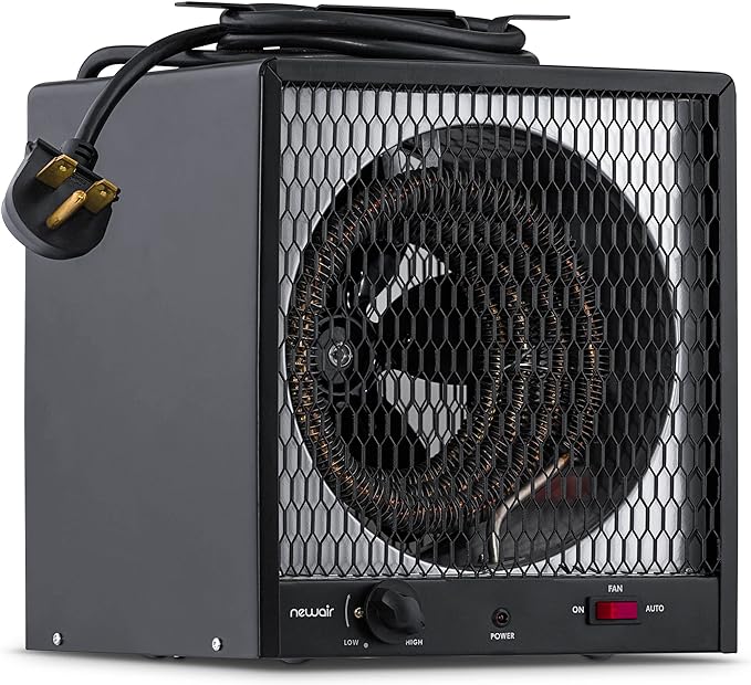 5600W NewAir G56 Portable Electric Garage Heater w/ 6' Cord & Carrying Handle