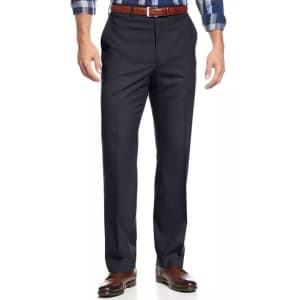 Michael Kors Men's Solid Classic-Fit Stretch Dress Pants