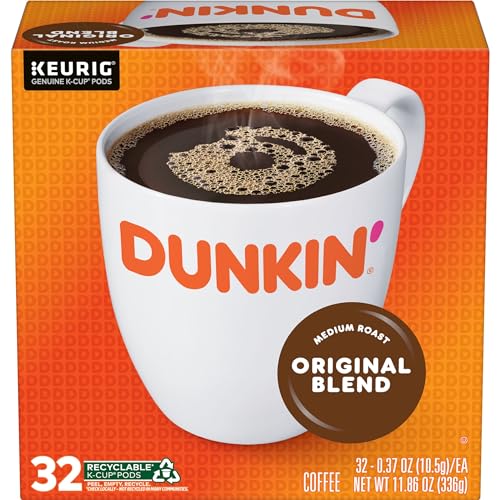 [S&S] $35.63: 128-Count Dunkin' Original Blend Coffee K-Cup Pods (Medium Roast) at Amazon