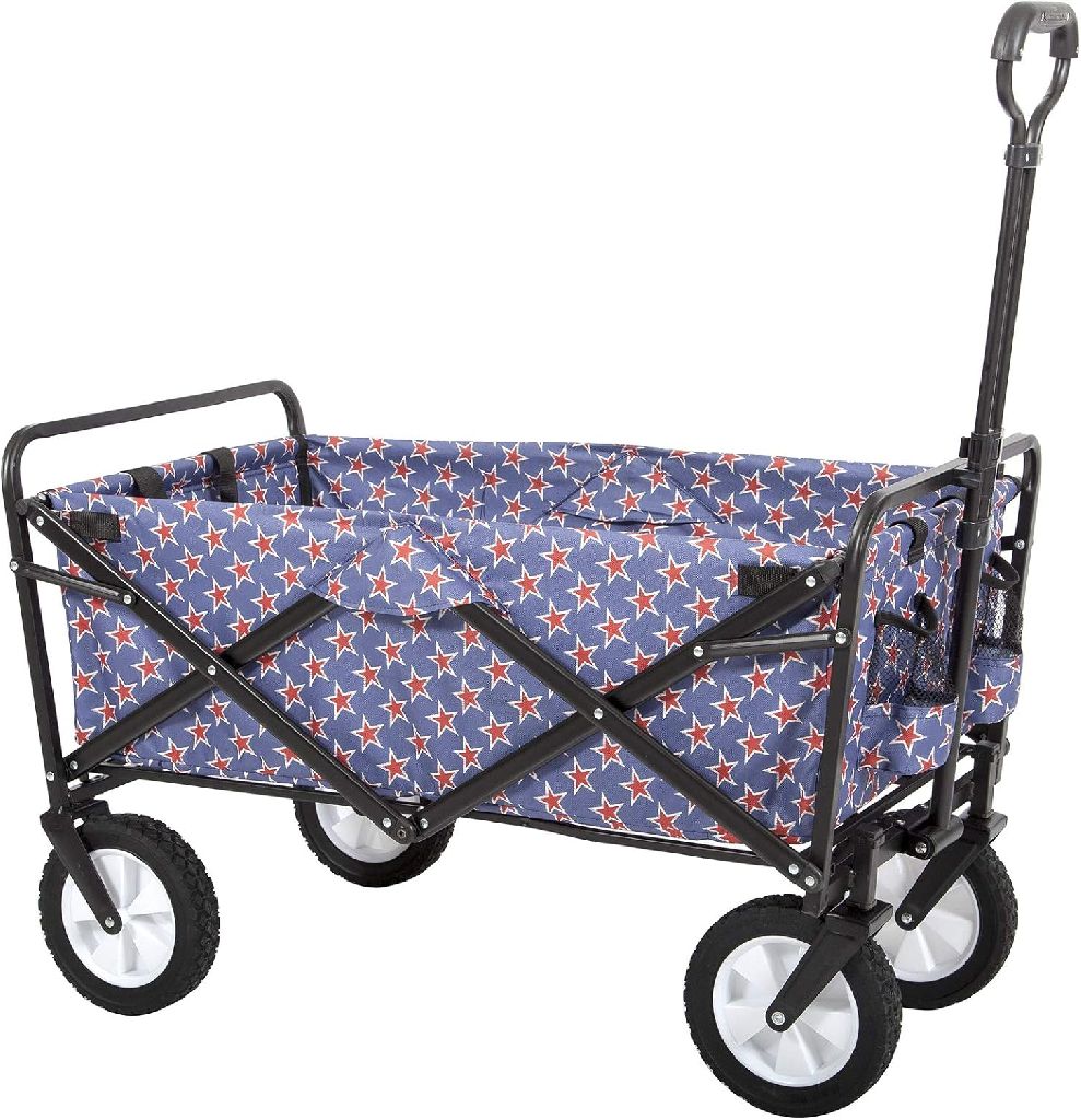 Mac Sports Classic Durable Collapsible Folding Wagon: Americana $50 or Pink $55 + Free Shipping w/ Prime