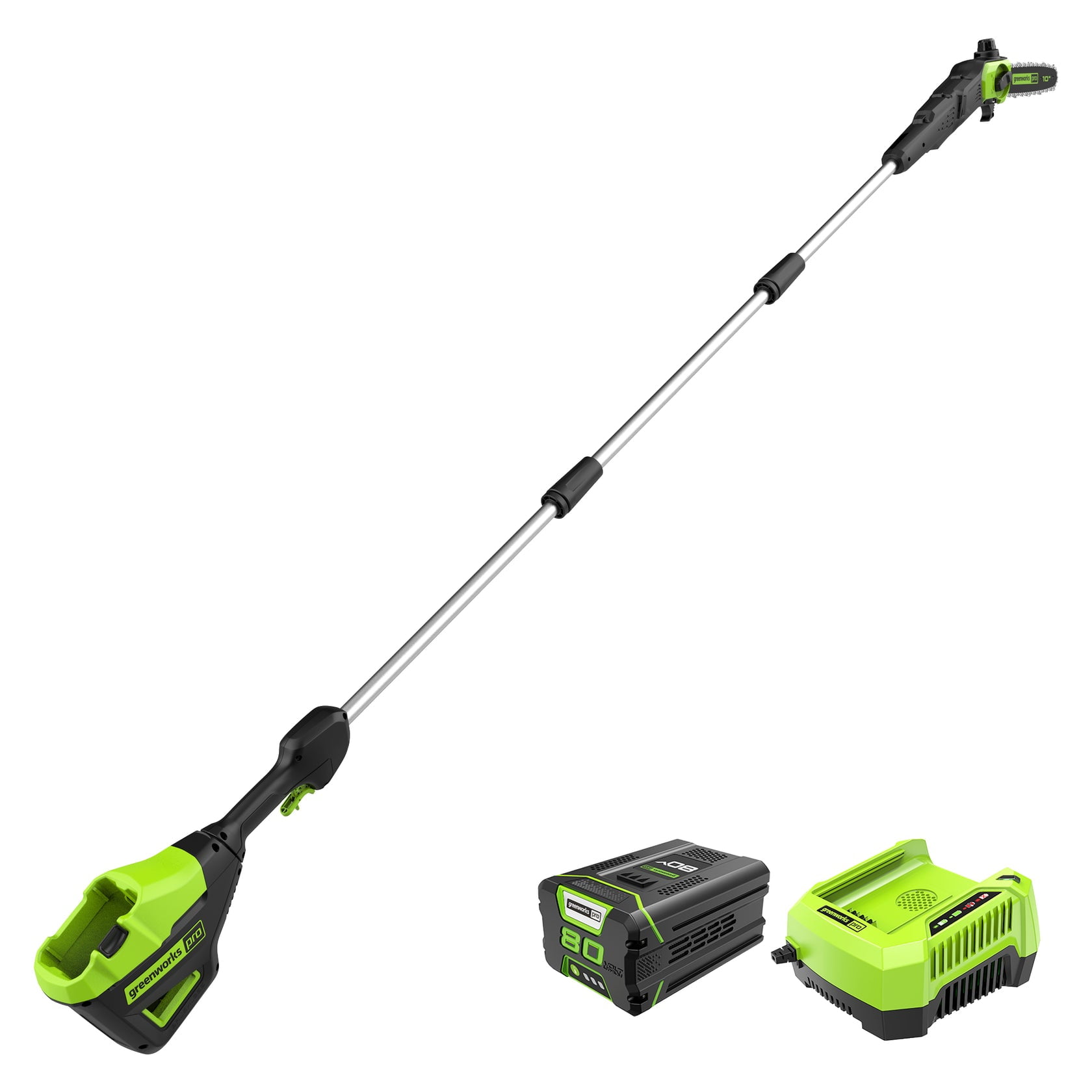 Greenworks 80V 10" Cordless Battery Polesaw w/ 2.0Ah Battery & Rapid Charger - $148.00