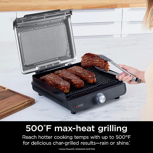 Ninja Sizzle Smokeless Indoor Grill & Griddle w/ Interchangeable Plates + $15 Kohl's Cash $92.65+ Free Shipping