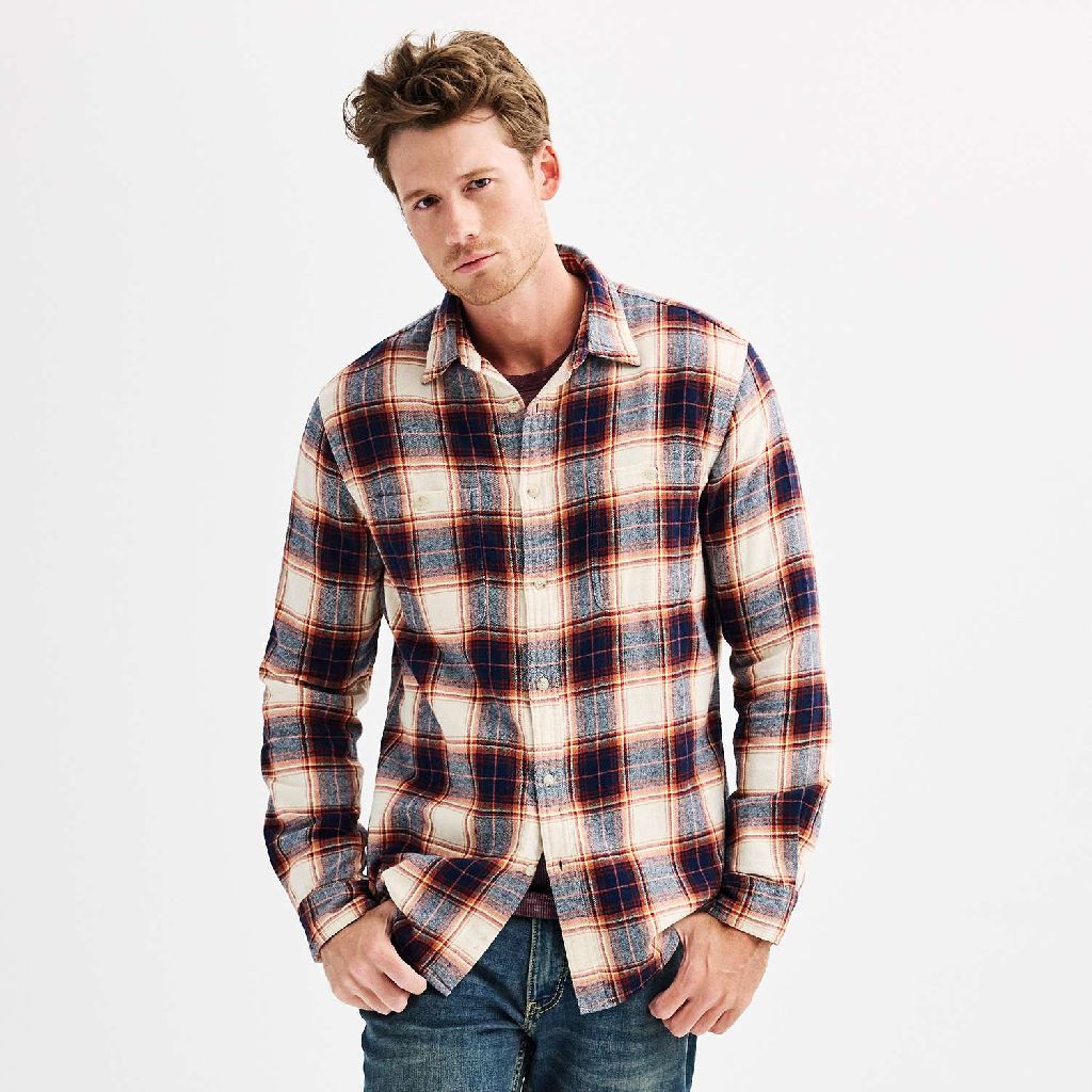Sonoma Goods For Life Men's Flannel Button-Down Shirt (Various Colors, Sizes: S-XXL) $5.10 + Free Shipping on $49+