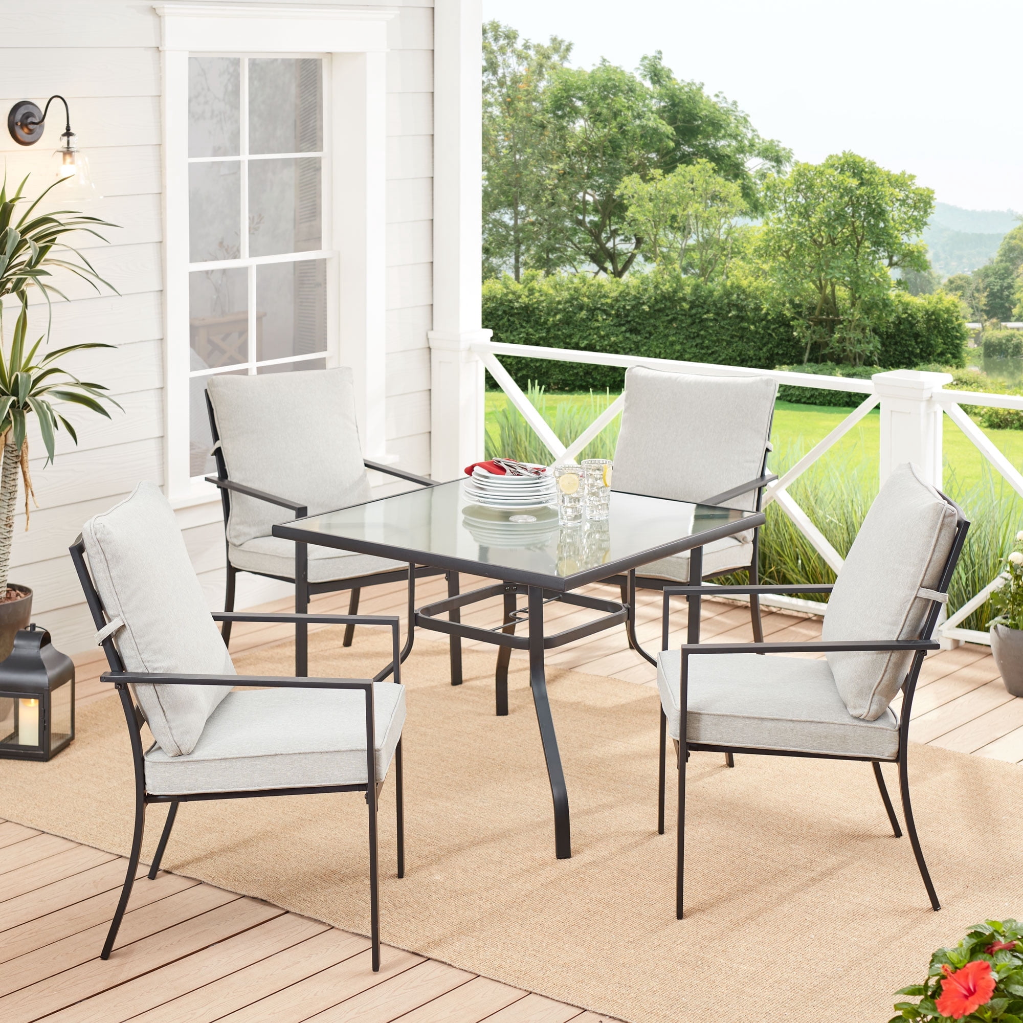 5-Piece Mainstays Richmond Hills Patio Dining Set $122 + Free Shipping