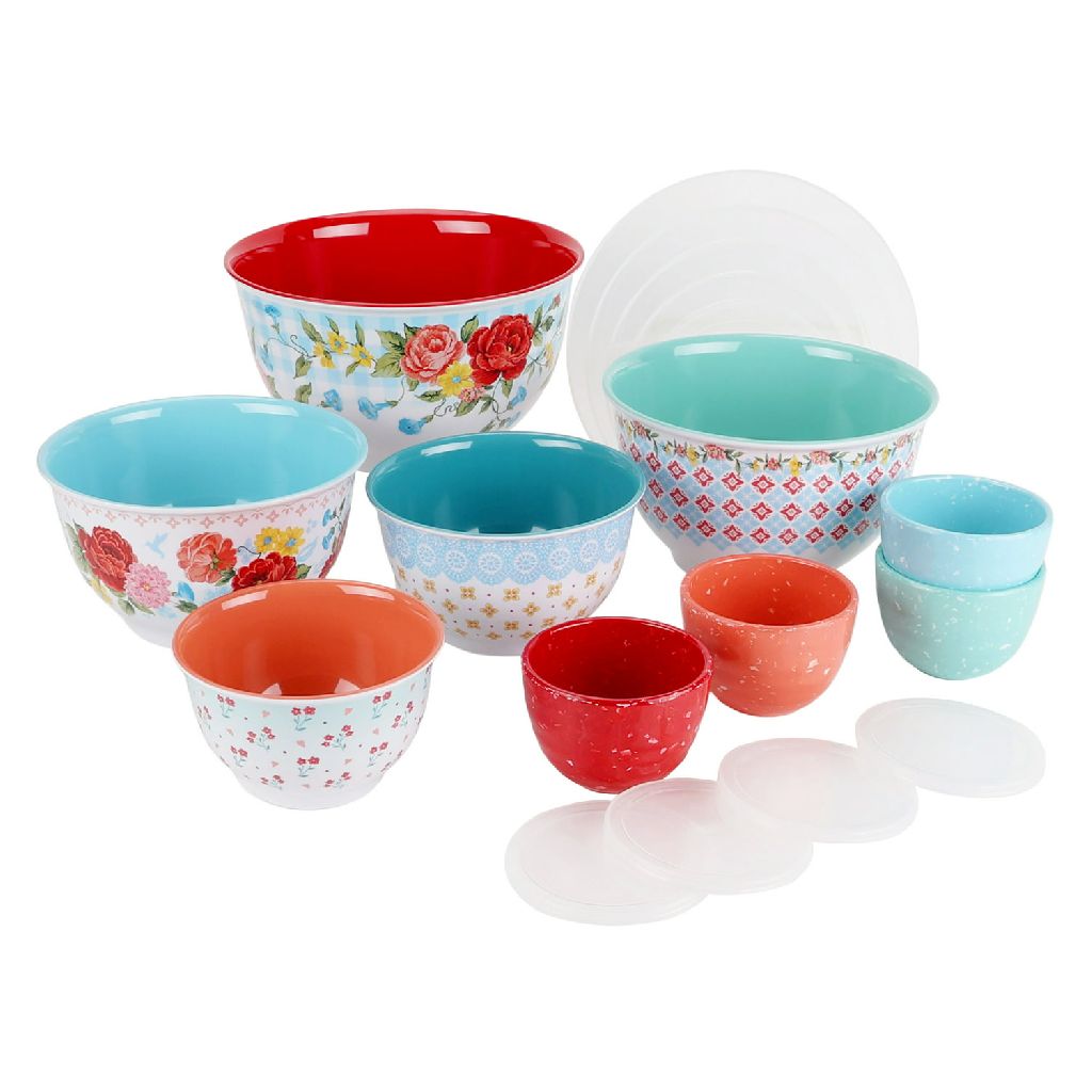 8-Piece The Pioneer Woman Melamine Mixing Bowl Set with Lids (2 Colors) $19.22 + Free S&H w/ Walmart+ or $35+